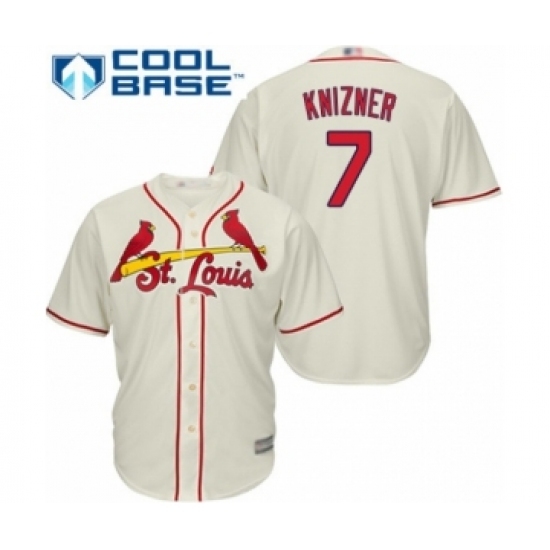 Youth St. Louis Cardinals #7 Andrew Knizner Authentic Cream Alternate Cool Base Baseball Player Jersey Youth St. Louis Cardinals #7 Andrew Knizner Authentic Cream Alternate Cool Base Baseball Player Jersey