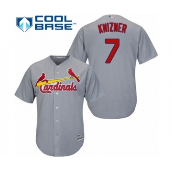 Youth St. Louis Cardinals #7 Andrew Knizner Authentic Grey Road Cool Base Baseball Player Jersey Youth St. Louis Cardinals #7 Andrew Knizner Authentic Grey Road Cool Base Baseball Player Jersey