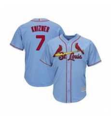 Youth St. Louis Cardinals #7 Andrew Knizner Authentic Light Blue Alternate Cool Base Baseball Player Jersey Youth St. Louis Cardinals #7 Andrew Knizner Authentic Light Blue Alternate Cool Base Baseball Player Jersey