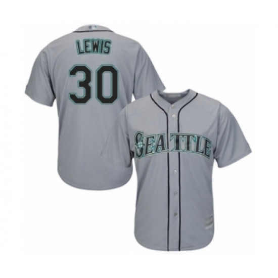 Youth Seattle Mariners #30 Kyle Lewis Authentic Grey Road Cool Base Baseball Player Jersey Youth Seattle Mariners #30 Kyle Lewis Authentic Grey Road Cool Base Baseball Player Jersey