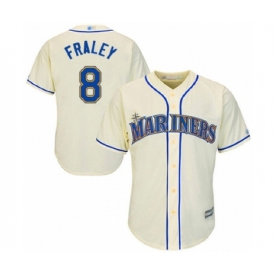 Youth Seattle Mariners #8 Jake Fraley Authentic Cream Alternate Cool Base Baseball Player Jersey Youth Seattle Mariners #8 Jake Fraley Authentic Cream Alternate Cool Base Baseball Player Jersey
