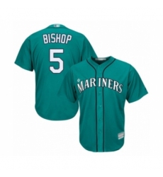 Youth Seattle Mariners #5 Braden Bishop Authentic Teal Green Alternate Cool Base Baseball Player Jersey Youth Seattle Mariners #5 Braden Bishop Authentic Teal Green Alternate Cool Base Baseball Player Jersey