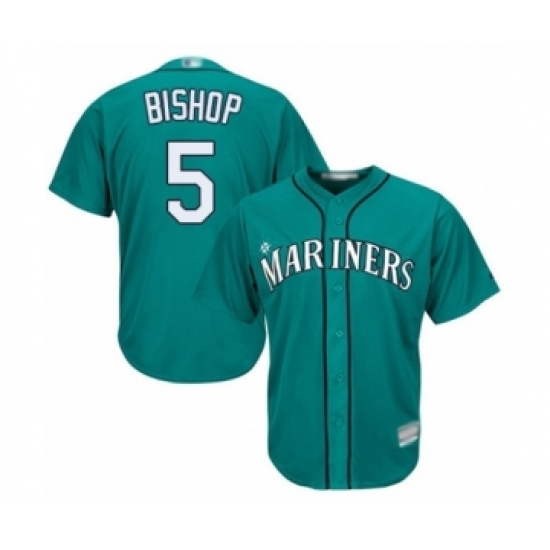 Youth Seattle Mariners #5 Braden Bishop Authentic Teal Green Alternate Cool Base Baseball Player Jersey Youth Seattle Mariners #5 Braden Bishop Authentic Teal Green Alternate Cool Base Baseball Player Jersey