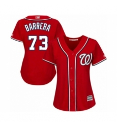 Women's Washington Nationals #73 Tres Barrera Authentic Red Alternate 1 Cool Base Baseball Player Jersey