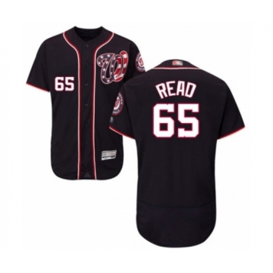 Men's Washington Nationals #65 Raudy Read Navy Blue Alternate Flex Base Authentic Collection Baseball Player Jersey Men's Washington Nationals #65 Raudy Read Navy Blue Alternate Flex Base Authentic Collection Baseball Player Jersey