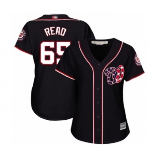 Women's Washington Nationals #65 Raudy Read Authentic Navy Blue Alternate 2 Cool Base Baseball Player Jersey Women's Washington Nationals #65 Raudy Read Authentic Navy Blue Alternate 2 Cool Base Baseball Player Jersey