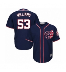 Youth Washington Nationals #53 Austen Williams Authentic Navy Blue Alternate 2 Cool Base Baseball Player Jersey Youth Washington Nationals #53 Austen Williams Authentic Navy Blue Alternate 2 Cool Base Baseball Player Jersey