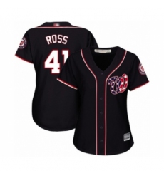 Women's Washington Nationals #41 Joe Ross Authentic Navy Blue Alternate 2 Cool Base Baseball Player Jersey Women's Washington Nationals #41 Joe Ross Authentic Navy Blue Alternate 2 Cool Base Baseball Player Jersey
