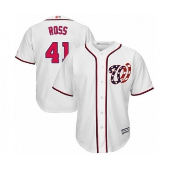 Youth Washington Nationals #41 Joe Ross Authentic White Home Cool Base Baseball Player Jersey Youth Washington Nationals #41 Joe Ross Authentic White Home Cool Base Baseball Player Jersey