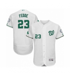 Men's Washington Nationals #23 Erick Fedde White Celtic Flexbase Authentic Collection Baseball Player Jersey