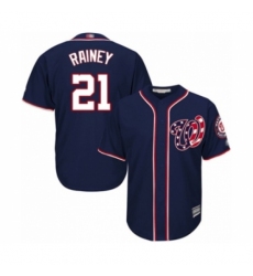 Youth Washington Nationals #21 Tanner Rainey Authentic Navy Blue Alternate 2 Cool Base Baseball Player Jersey Youth Washington Nationals #21 Tanner Rainey Authentic Navy Blue Alternate 2 Cool Base Baseball Player Jersey