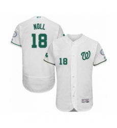 Men's Washington Nationals #18 Jake Noll White Celtic Flexbase Authentic Collection Baseball Player Jersey Men's Washington Nationals #18 Jake Noll White Celtic Flexbase Authentic Collection Baseball Player Jersey