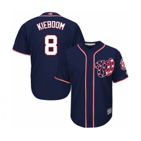 Youth Washington Nationals #8 Carter Kieboom Authentic Navy Blue Alternate 2 Cool Base Baseball Player Jersey Youth Washington Nationals #8 Carter Kieboom Authentic Navy Blue Alternate 2 Cool Base Baseball Player Jersey