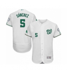 Men's Washington Nationals #5 Adrian Sanchez White Celtic Flexbase Authentic Collection Baseball Player Jersey Men's Washington Nationals #5 Adrian Sanchez White Celtic Flexbase Authentic Collection Baseball Player Jersey
