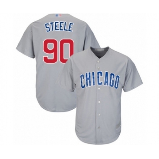 Youth Chicago Cubs #90 Justin Steele Authentic Grey Road Cool Base Baseball Player Jersey Youth Chicago Cubs #90 Justin Steele Authentic Grey Road Cool Base Baseball Player Jersey