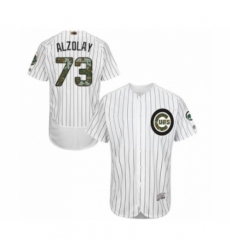 Men's Chicago Cubs #73 Adbert Alzolay Authentic White 2016 Memorial Day Fashion Flex Base Baseball Player Jersey Men's Chicago Cubs #73 Adbert Alzolay Authentic White 2016 Memorial Day Fashion Flex Base Baseball Player Jersey