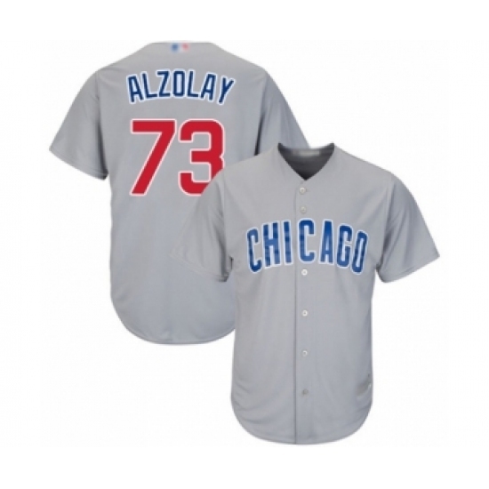 Youth Chicago Cubs #73 Adbert Alzolay Authentic Grey Road Cool Base Baseball Player Jersey Youth Chicago Cubs #73 Adbert Alzolay Authentic Grey Road Cool Base Baseball Player Jersey