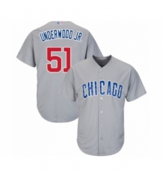 Youth Chicago Cubs #51 Duane Underwood Jr. Authentic Grey Road Cool Base Baseball Player Jersey