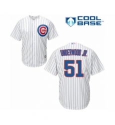 Youth Chicago Cubs #51 Duane Underwood Jr. Authentic White Home Cool Base Baseball Player Jersey