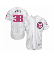 Men's Chicago Cubs #38 Brad Wieck Authentic White 2016 Mother's Day Fashion Flex Base Baseball Player Jersey Men's Chicago Cubs #38 Brad Wieck Authentic White 2016 Mother's Day Fashion Flex Base Baseball Player Jersey