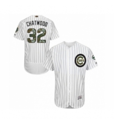 Men's Chicago Cubs #32 Tyler Chatwood Authentic White 2016 Memorial Day Fashion Flex Base Baseball Player Jersey