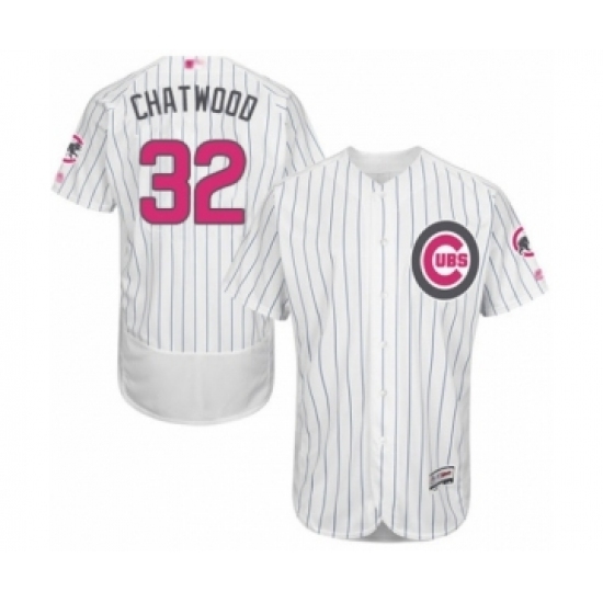 Men's Chicago Cubs #32 Tyler Chatwood Authentic White 2016 Mother's Day Fashion Flex Base Baseball Player Jersey Men's Chicago Cubs #32 Tyler Chatwood Authentic White 2016 Mother's Day Fashion Flex Base Baseball Player Jersey