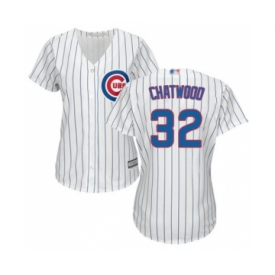 Women's Chicago Cubs #32 Tyler Chatwood Authentic White Home Cool Base Baseball Player Jersey Women's Chicago Cubs #32 Tyler Chatwood Authentic White Home Cool Base Baseball Player Jersey