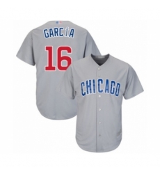 Youth Chicago Cubs #16 Robel Garcia Authentic Grey Road Cool Base Baseball Player Jersey