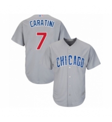 Youth Chicago Cubs #7 Victor Caratini Authentic Grey Road Cool Base Baseball Player Jersey