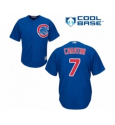 Youth Chicago Cubs #7 Victor Caratini Authentic Royal Blue Alternate Cool Base Baseball Player Jersey