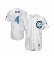 Men's Chicago Cubs #4 Tony Kemp Authentic White 2016 Father's Day Fashion Flex Base Baseball Player Jersey