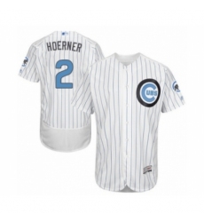 Men's Chicago Cubs #2 Nico Hoerner Authentic White 2016 Father's Day Fashion Flex Base Baseball Player Jersey Men's Chicago Cubs #2 Nico Hoerner Authentic White 2016 Father's Day Fashion Flex Base Baseball Player Jersey