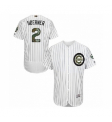 Men's Chicago Cubs #2 Nico Hoerner Authentic White 2016 Memorial Day Fashion Flex Base Baseball Player Jersey Men's Chicago Cubs #2 Nico Hoerner Authentic White 2016 Memorial Day Fashion Flex Base Baseball Player Jersey