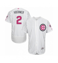 Men's Chicago Cubs #2 Nico Hoerner Authentic White 2016 Mother's Day Fashion Flex Base Baseball Player Jersey Men's Chicago Cubs #2 Nico Hoerner Authentic White 2016 Mother's Day Fashion Flex Base Baseball Player Jersey