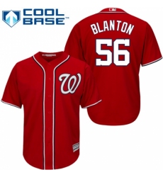 Youth Majestic Washington Nationals #56 Joe Blanton Replica Red Alternate 1 Cool Base MLB Jersey Youth Majestic Washington Nationals #56 Joe Blanton Replica Red Alternate 1 Cool Base MLB Jersey