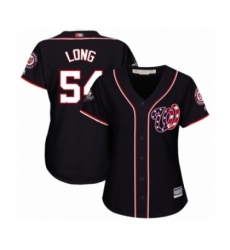 Women's Washington Nationals #54 Kevin Long Authentic Navy Blue Alternate 2 Cool Base 2019 World Series Bound Baseball Jersey Women's Washington Nationals #54 Kevin Long Authentic Navy Blue Alternate 2 Cool Base 2019 World Series Bound Baseball Jersey