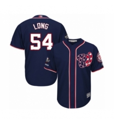 Youth Washington Nationals #54 Kevin Long Authentic Navy Blue Alternate 2 Cool Base 2019 World Series Champions Baseball Jersey Youth Washington Nationals #54 Kevin Long Authentic Navy Blue Alternate 2 Cool Base 2019 World Series Champions Baseball Jersey
