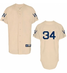 Men's Majestic Washington Nationals #34 Bryce Harper Replica Cream 1924 Turn Back The Clock MLB Jersey