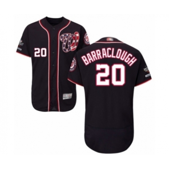 Men's Washington Nationals #20 Kyle Barraclough Navy Blue Alternate Flex Base Authentic Collection 2019 World Series Champions Baseball Jersey Men's Washington Nationals #20 Kyle Barraclough Navy Blue Alternate Flex Base Authentic Collection 2019 World Series Champions Baseball Jersey