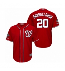 Youth Washington Nationals #20 Kyle Barraclough Authentic Red Alternate 1 Cool Base 2019 World Series Champions Baseball Jersey