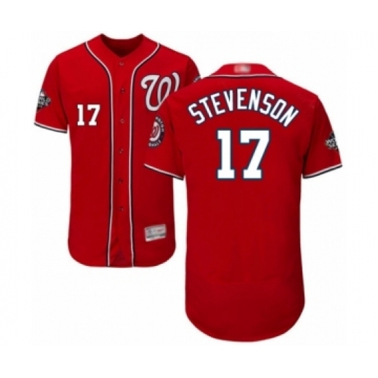 Men's Washington Nationals #17 Andrew Stevenson Red Alternate Flex Base Authentic Collection 2019 World Series Bound Baseball Jersey Men's Washington Nationals #17 Andrew Stevenson Red Alternate Flex Base Authentic Collection 2019 World Series Bound Baseball Jersey