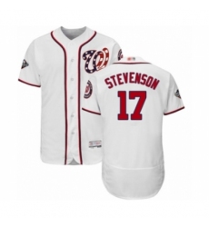 Men's Washington Nationals #17 Andrew Stevenson White Home Flex Base Authentic Collection 2019 World Series Bound Baseball Jersey Men's Washington Nationals #17 Andrew Stevenson White Home Flex Base Authentic Collection 2019 World Series Bound Baseball Jersey