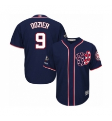 Youth Washington Nationals #9 Brian Dozier Authentic Navy Blue Alternate 2 Cool Base 2019 World Series Champions Baseball Jersey Youth Washington Nationals #9 Brian Dozier Authentic Navy Blue Alternate 2 Cool Base 2019 World Series Champions Baseball Jersey