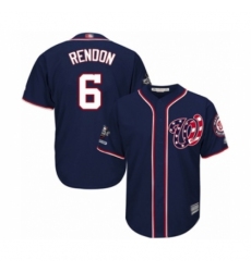 Youth Washington Nationals #6 Anthony Rendon Authentic Navy Blue Alternate 2 Cool Base 2019 World Series Champions Baseball Jersey