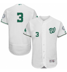 Men's Majestic Washington Nationals #3 Michael Taylor White Celtic Flexbase Authentic Collection MLB Jersey Men's Majestic Washington Nationals #3 Michael Taylor White Celtic Flexbase Authentic Collection MLB Jersey