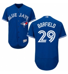 Men's Majestic Toronto Blue Jays #29 Jesse Barfield Royal Blue Flexbase Authentic Collection MLB Jersey