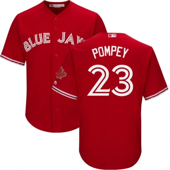 Youth Majestic Toronto Blue Jays #23 Dalton Pompey Replica Scarlet Alternate MLB Jersey Youth Majestic Toronto Blue Jays #23 Dalton Pompey Replica Scarlet Alternate MLB Jersey