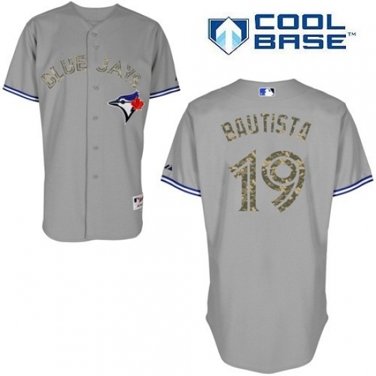 Men's Majestic Toronto Blue Jays #19 Jose Bautista Replica White USMC Cool Base MLB Jersey Men's Majestic Toronto Blue Jays #19 Jose Bautista Replica White USMC Cool Base MLB Jersey