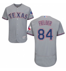 Men's Majestic Texas Rangers #84 Prince Fielder Grey Flexbase Authentic Collection MLB Jersey Men's Majestic Texas Rangers #84 Prince Fielder Grey Flexbase Authentic Collection MLB Jersey