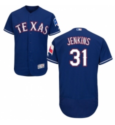 Men's Majestic Texas Rangers #31 Ferguson Jenkins Royal Blue Flexbase Authentic Collection MLB Jersey